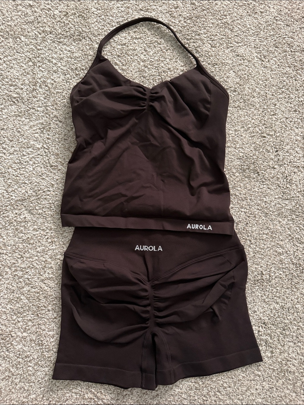 Aurola Women's Brown Active Shorts